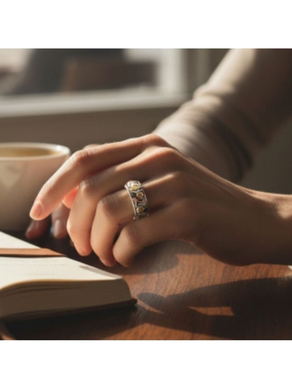Elegant Real Silver Rings Size 5